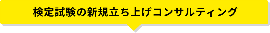 検定試験の新規立ち上げコンサルティング